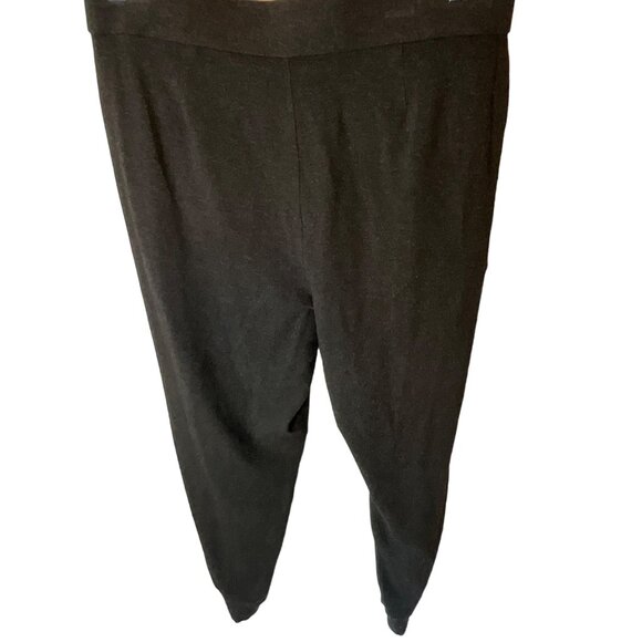 Eileen Fisher Charcoal Black Women's Medium Pull‎ On Joggers Pockets - Picture 3 of 7